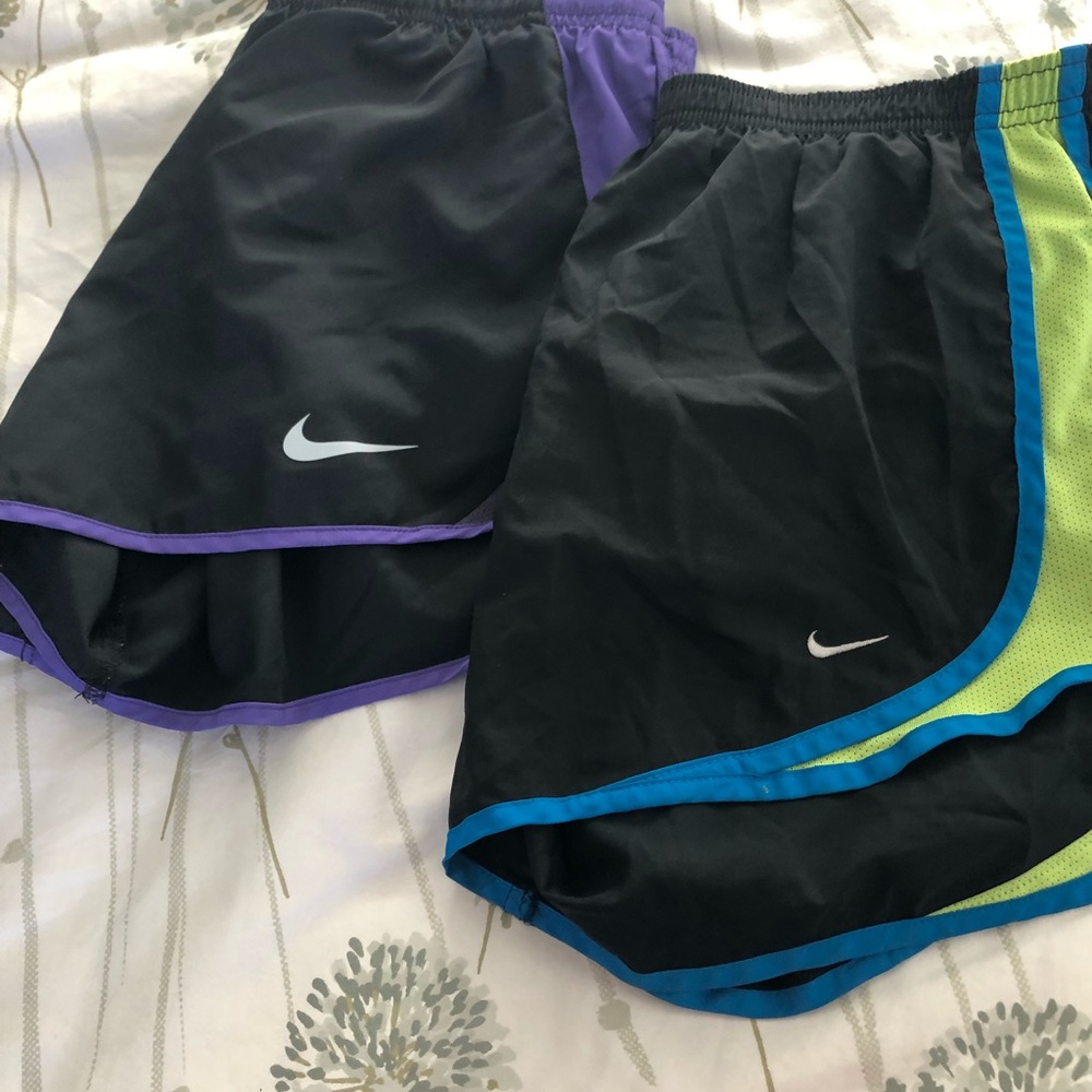 2 Nike Dri Fit Tempo Running Shorts Black Medium